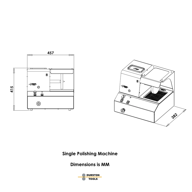 Durston Single-Sided Euro Style Polishing Machine - Image 4