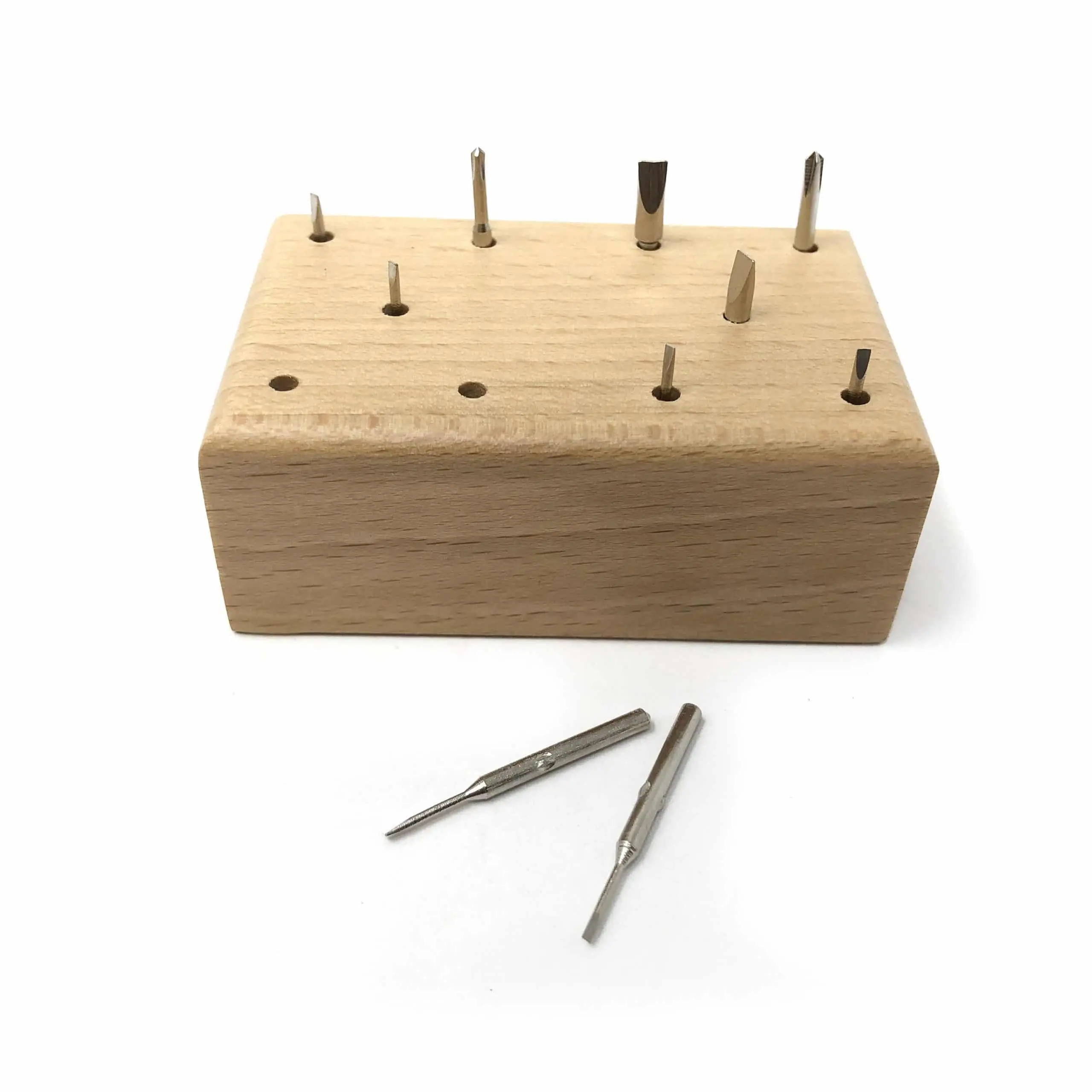 Anchor Screwdriver Blades On Wood Stand - Image 2