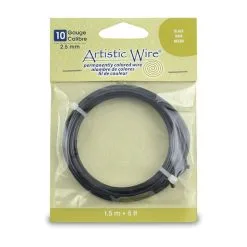 Beadalon Artistic Wire, 10 Gauge, Black