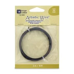 Beadalon Artistic Wire, 14 Gauge, Black