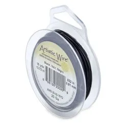 Beadalon Artistic Wire, 20 Gauge, Black