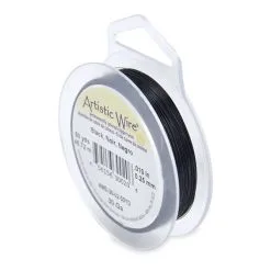 Beadalon Artistic Wire, 30 Gauge, Black