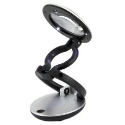 Carson DeskBrite Foldable Magnifier Desk Lamp