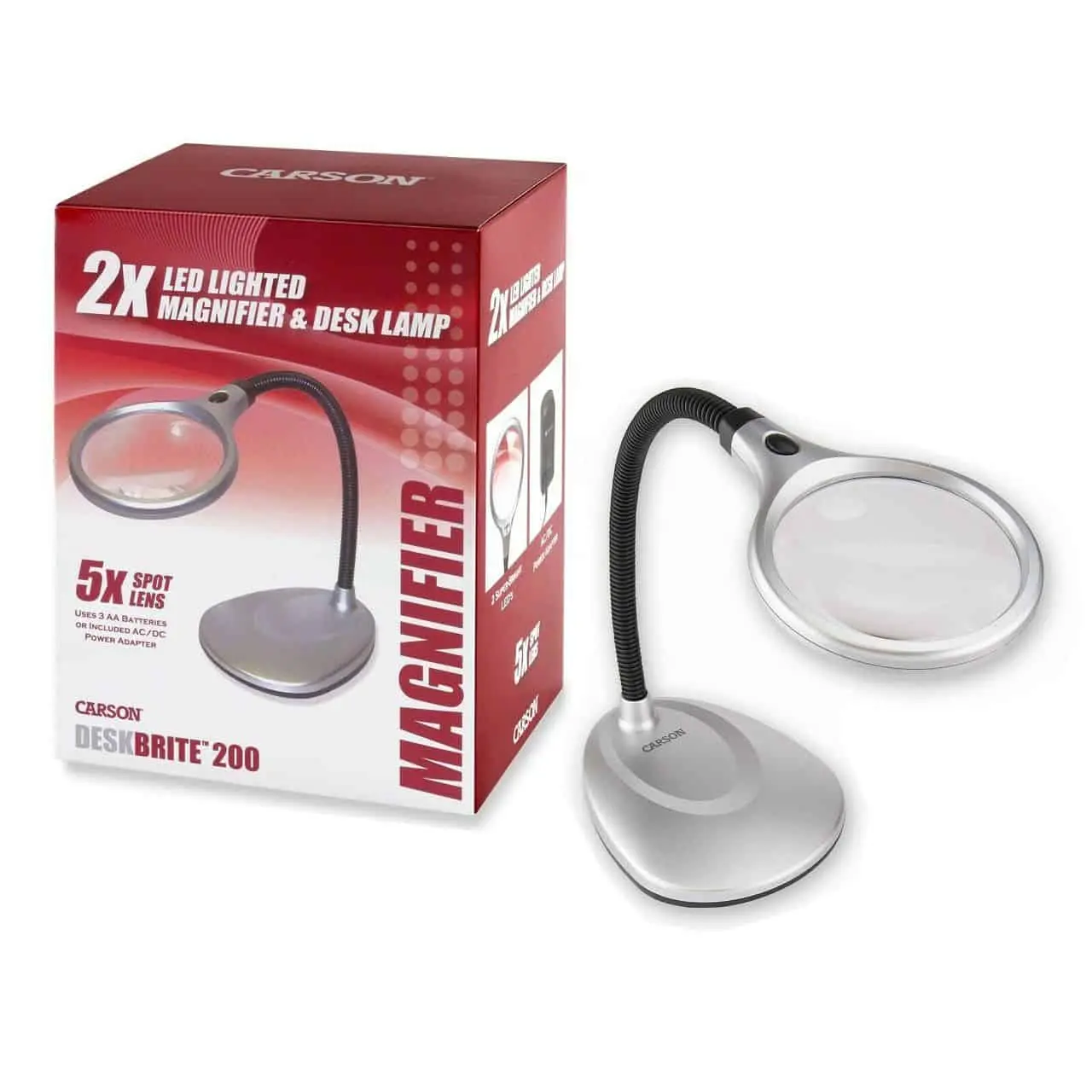 Carson DeskBrite200 2x Magnifying Lamp - Image 4