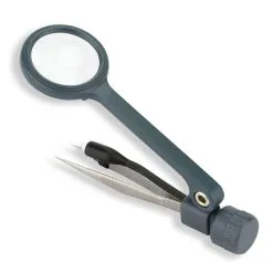 Carson MagniGrip LED 4.5x Magnifier With Tweezers