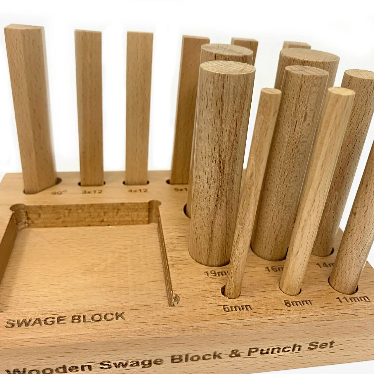 Wooden Swage Block & Punch Set - Image 3