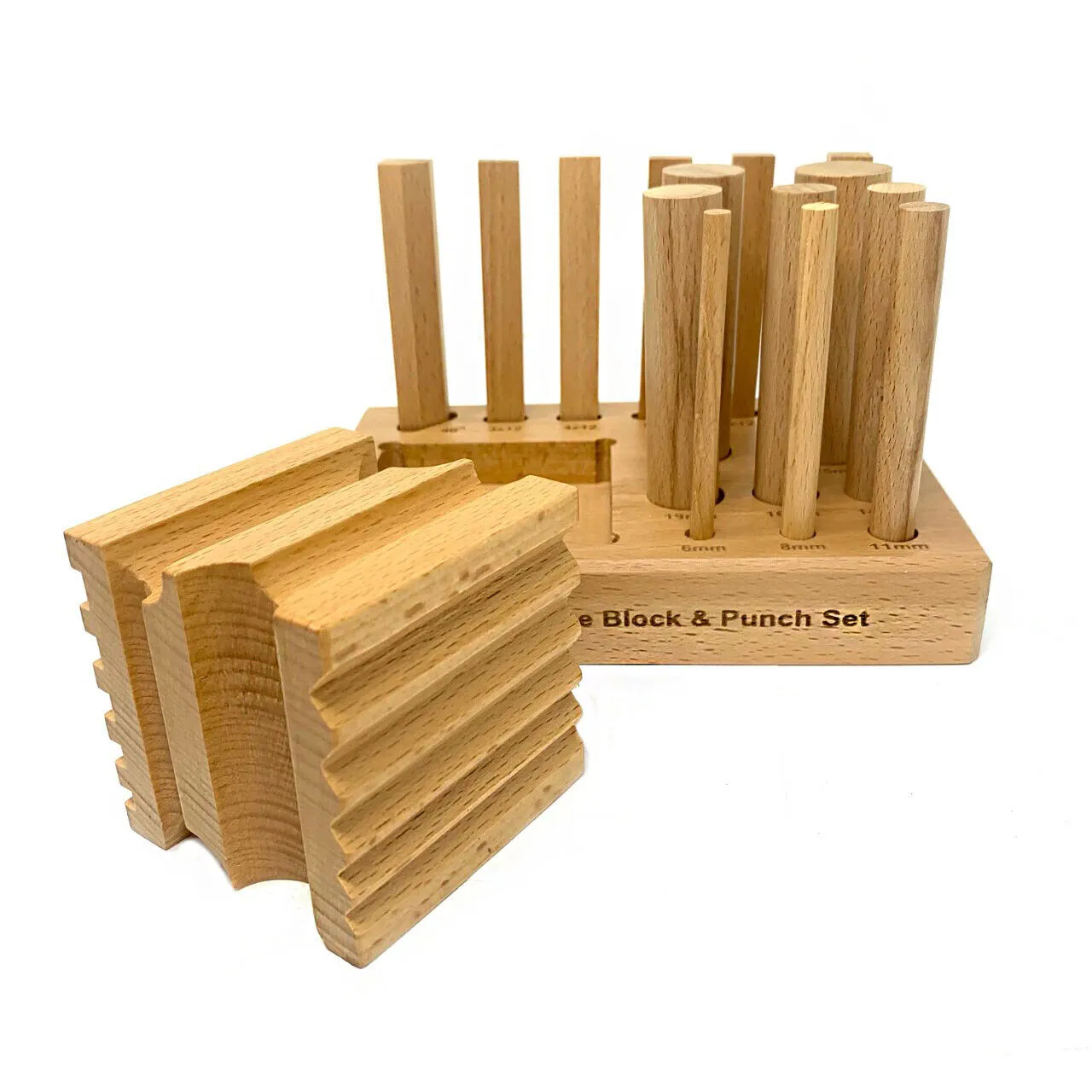 Wooden Swage Block & Punch Set - Image 2