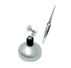 Cross Lock Tweezers On Third Hand Base