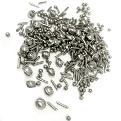 Stainless Steel Tumbling Media – Satellite Balls, Cross & Pins Craft