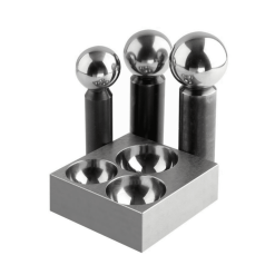 Durston 3 Hole Dapping Punch & Block Set