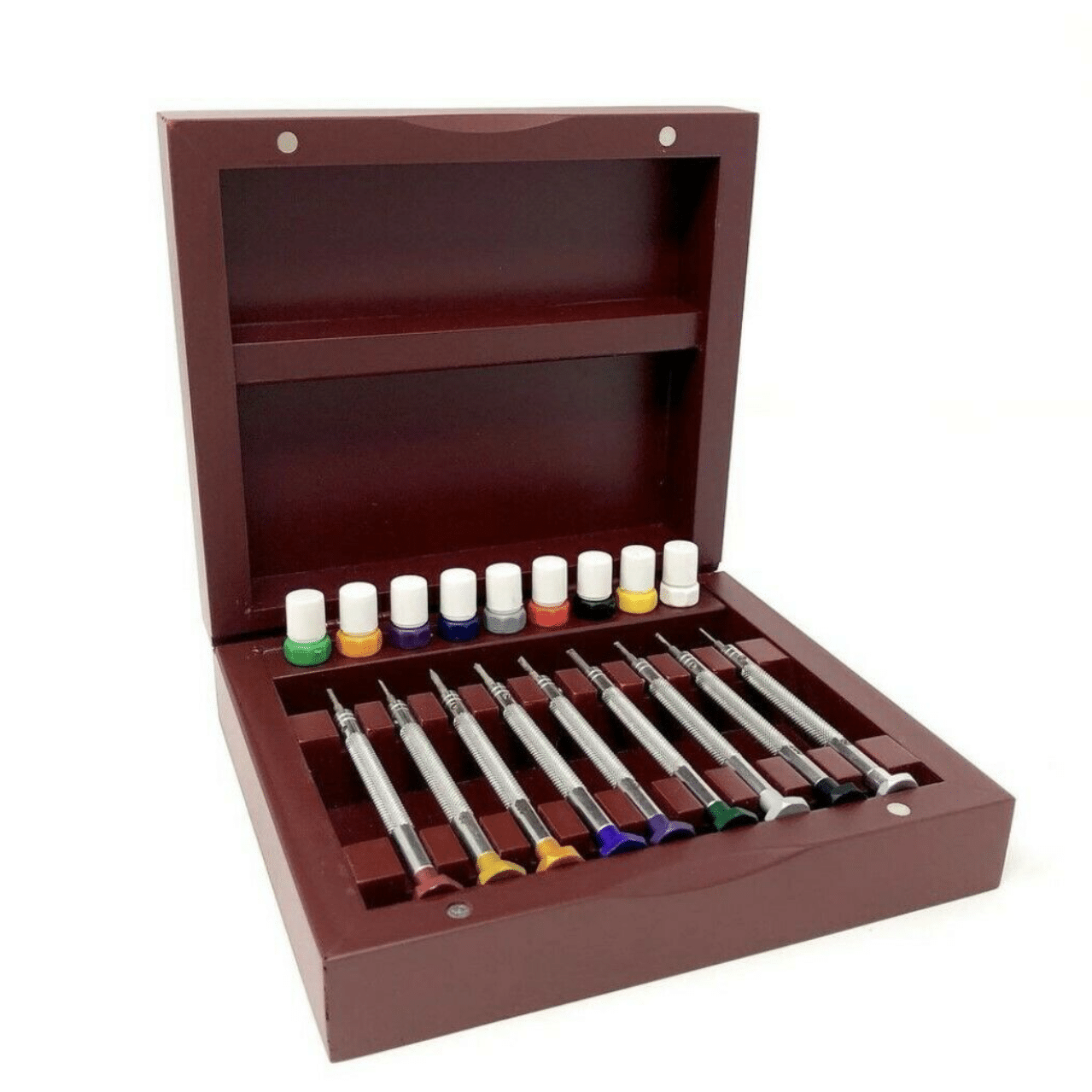 Anchor Euro Pro Screw Driver Set Of 9 In Wood Box