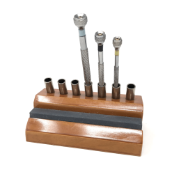Anchor Wooden Screwdriver Stand & Sharpening Stone