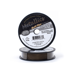 Soft Flex Beading Wire – Fine 21 Strand Antique Brass