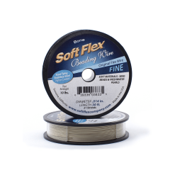 Soft Flex Beading Wire – Fine 21 Strand Bone