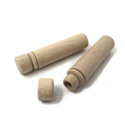 BeadSmith Wooden Needle Case Pack Of 2 With Flush Lids