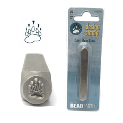 Beadsmith Bear Claw Design Stamp, 6mm