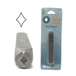 Beadsmith Diamond Design Stamp, 6mm