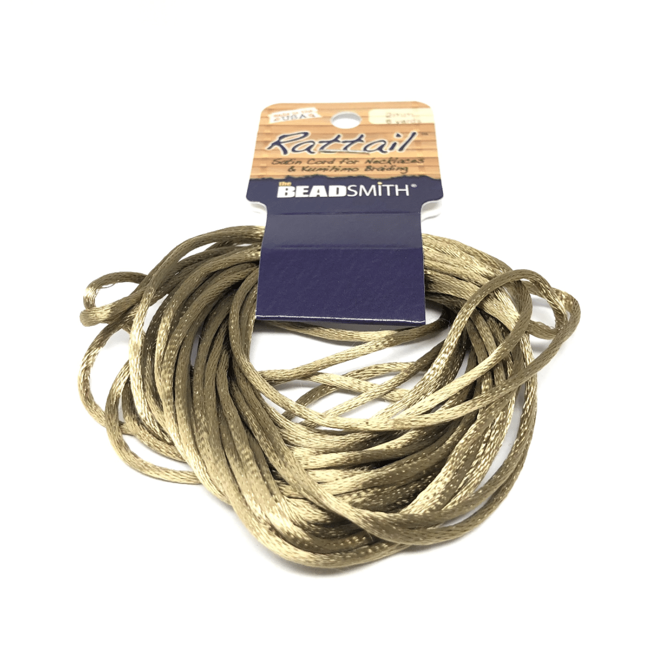 Beadsmith Rattail Satin Cord – Coffee - Image 2