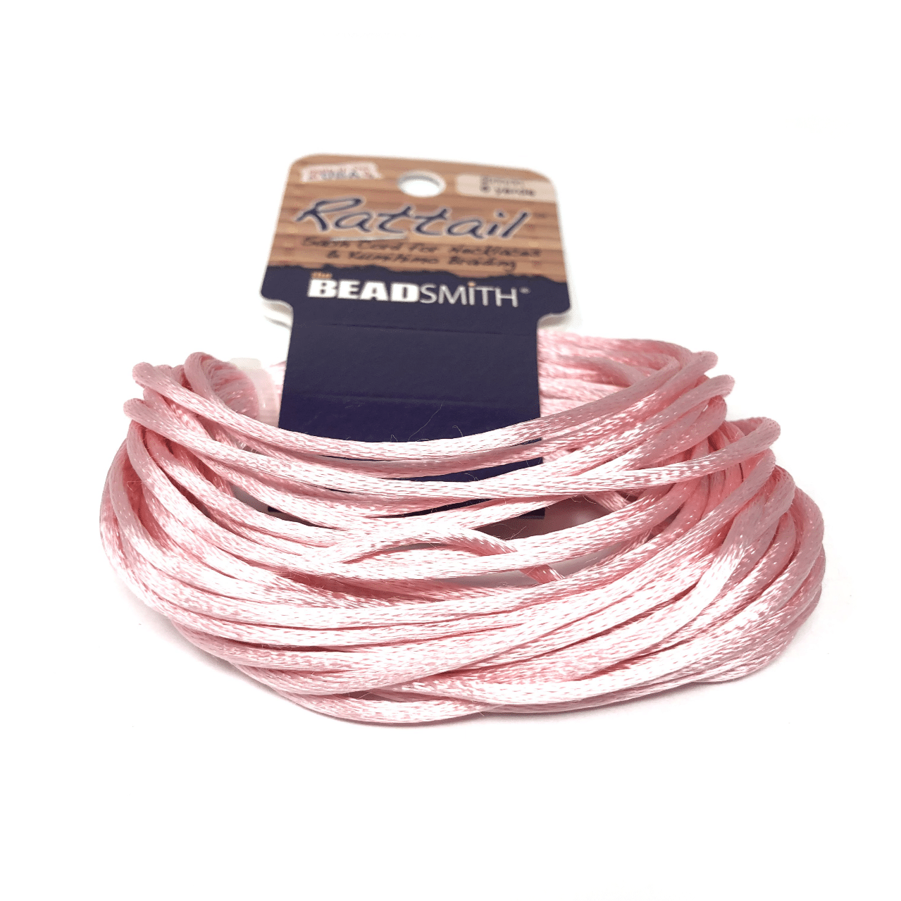 Beadsmith Rattail Satin Cord – Light Pink - Image 2