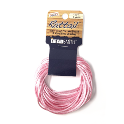 Beadsmith Rattail Satin Cord – Antique Mauve