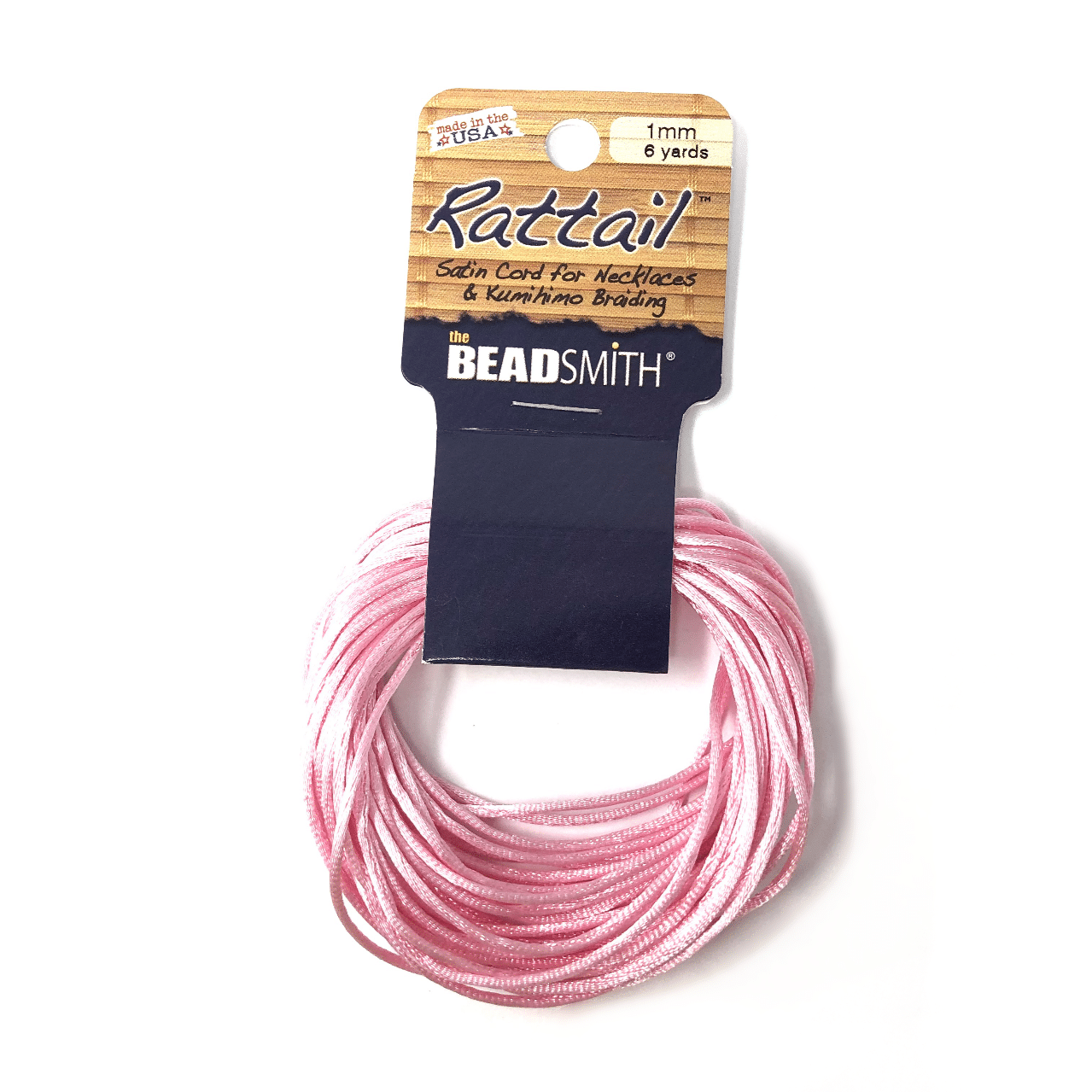 Beadsmith Rattail Satin Cord – Antique Mauve