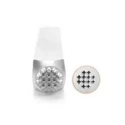 ImpressArt Small Cross Texture Design Stamp, 6mm